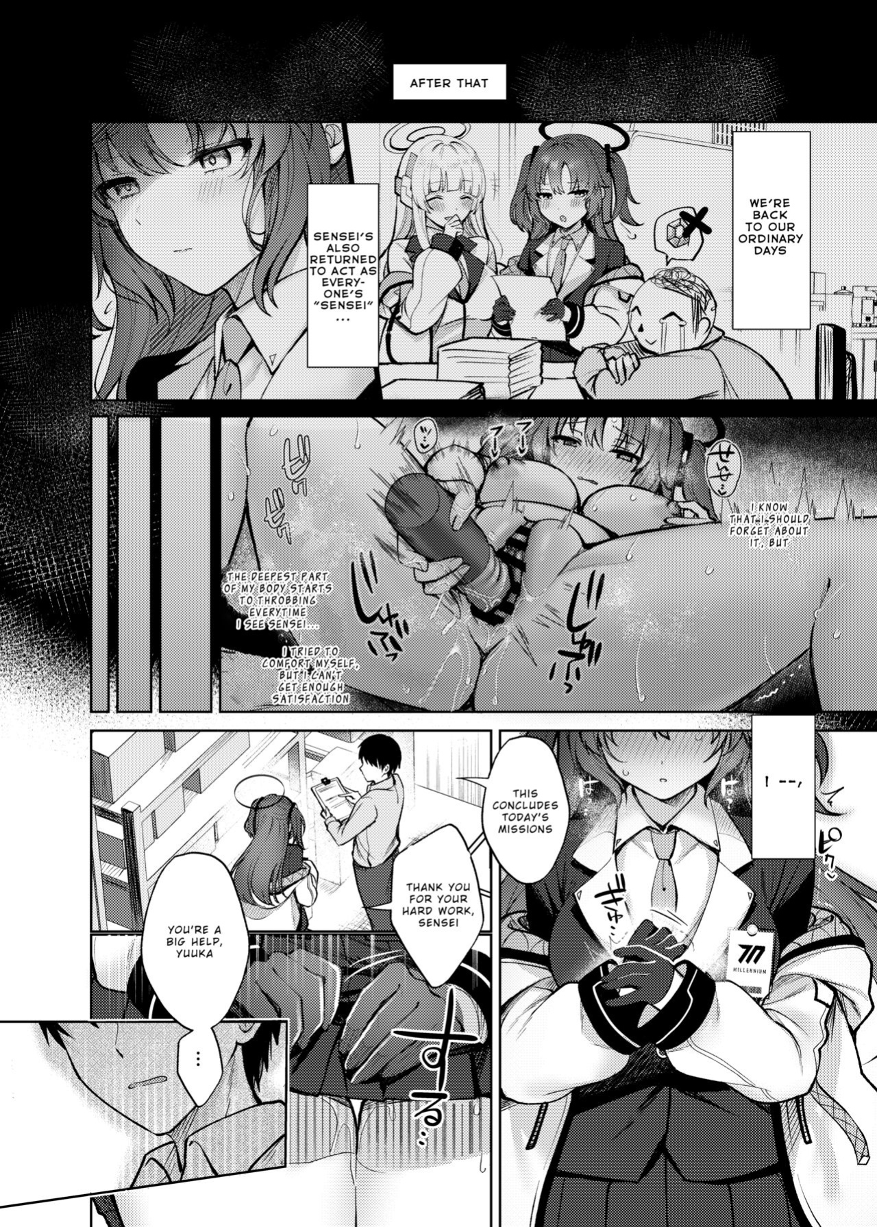 [Pontaroya (Pontaro)] Oshioki no Jikan | Punishment Time (Blue Archive) [Unchief]