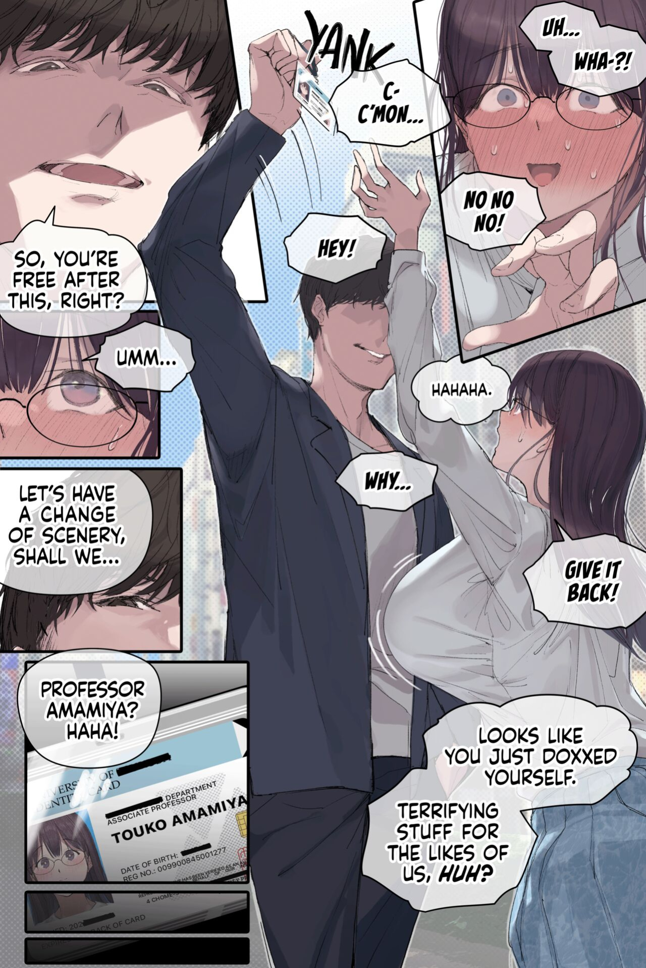 [Yomoda Yomo] Intelli Hitozuma Amamiya Touko Sensei no Hatsujou | Touko Amamiya: Wife, Scholar, Professor in HEAT [Artistan]