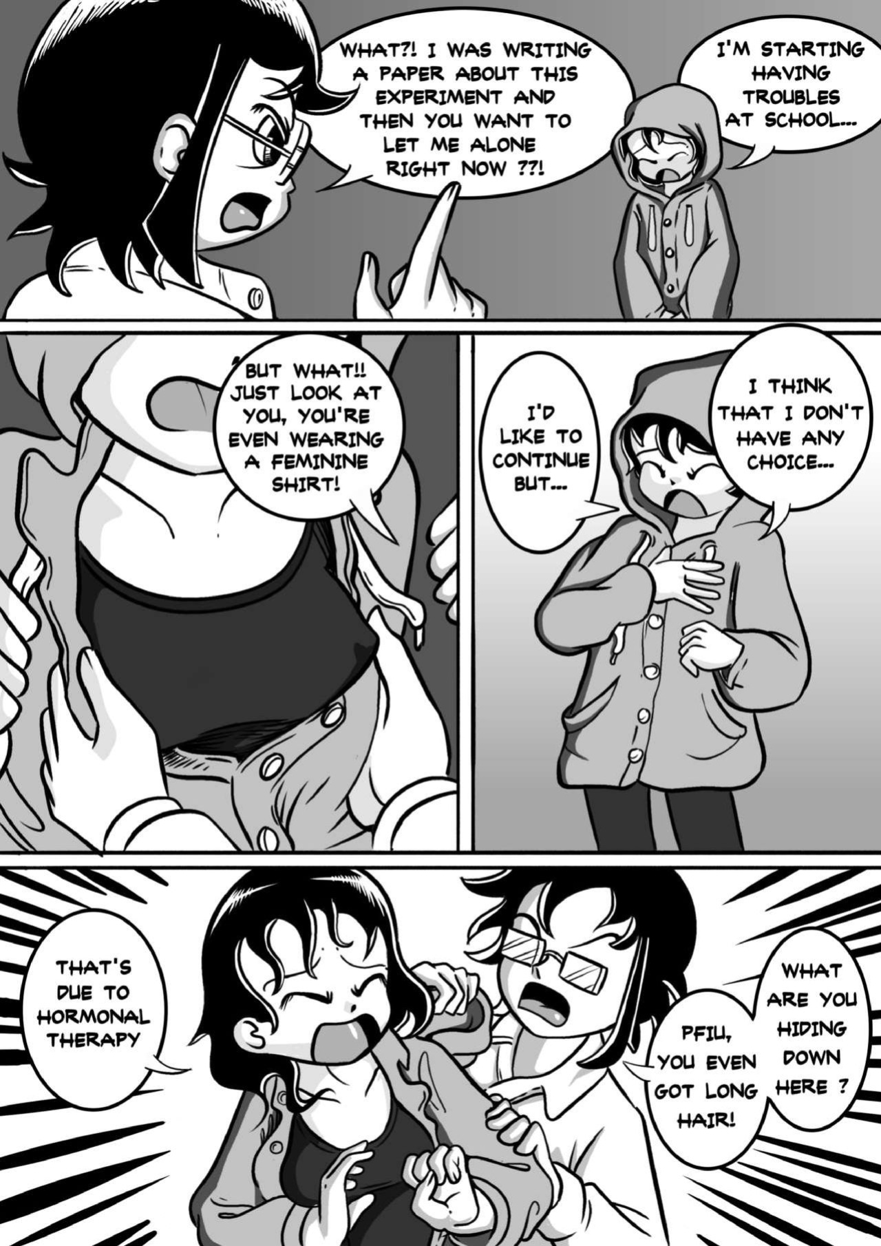 I tried female hormones to become a crossdresser Idol (black and white)