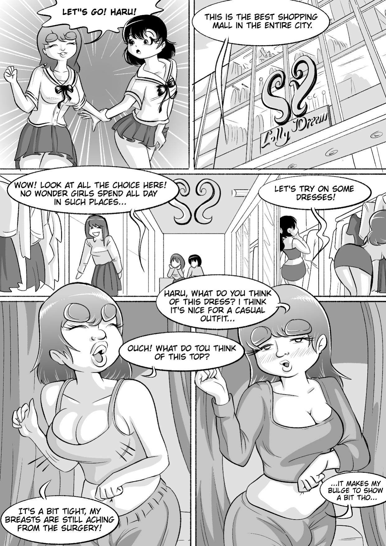I tried female hormones to become a crossdresser Idol (black and white)