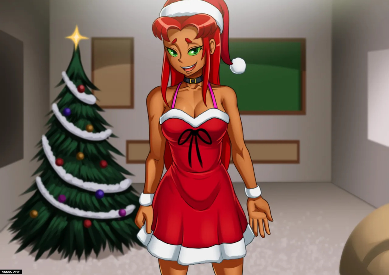 [Accel Art] Star Fire Chirstmas (Teen titans) (english + textless)
