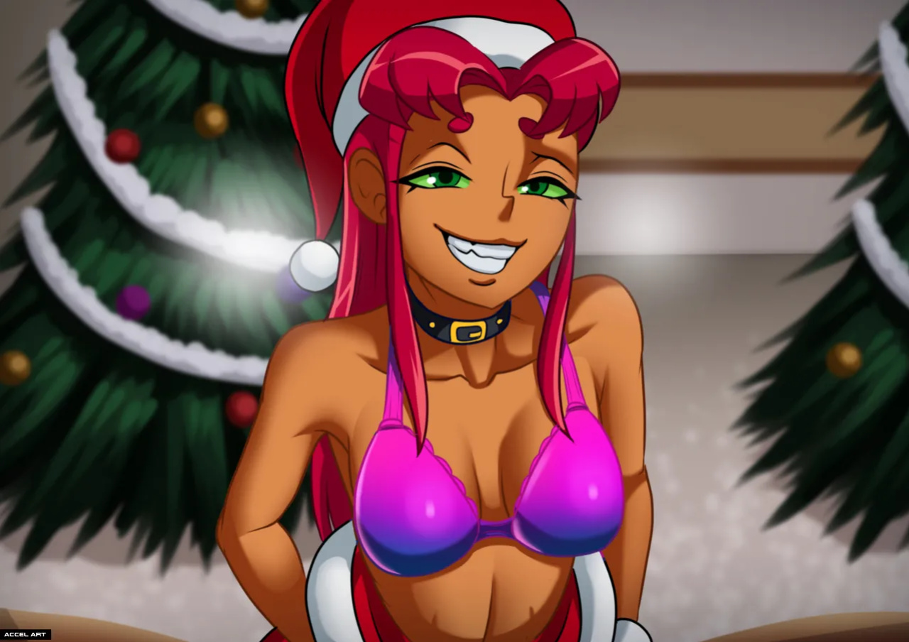 [Accel Art] Star Fire Chirstmas (Teen titans) (english + textless)