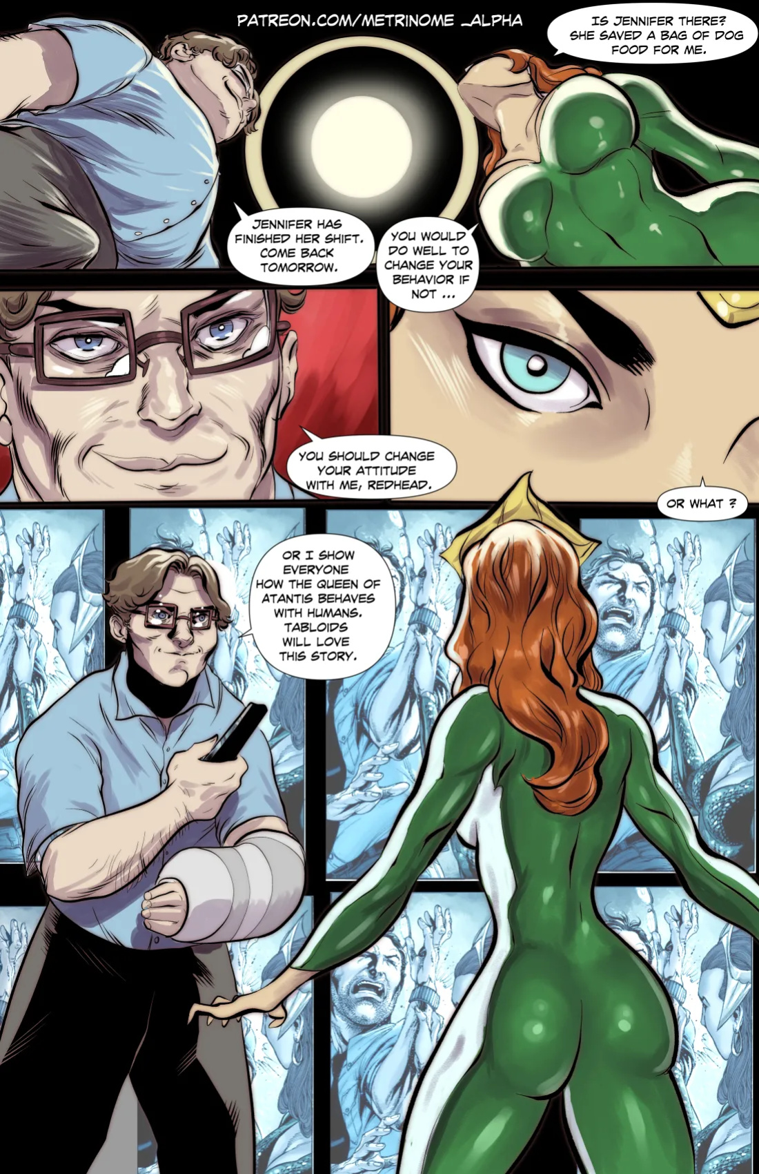 [Metrinome] Mera Gets Blackmailed (Justice League)
