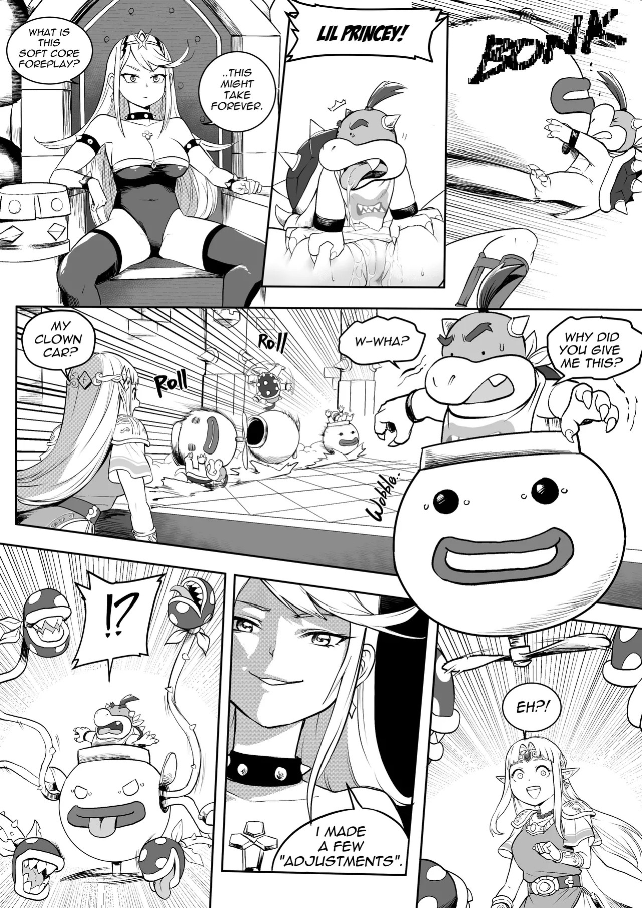 [MassivePinkZombie] sWitch Time! Part 1-4 (Super Smash Bros.) [English & Textless]