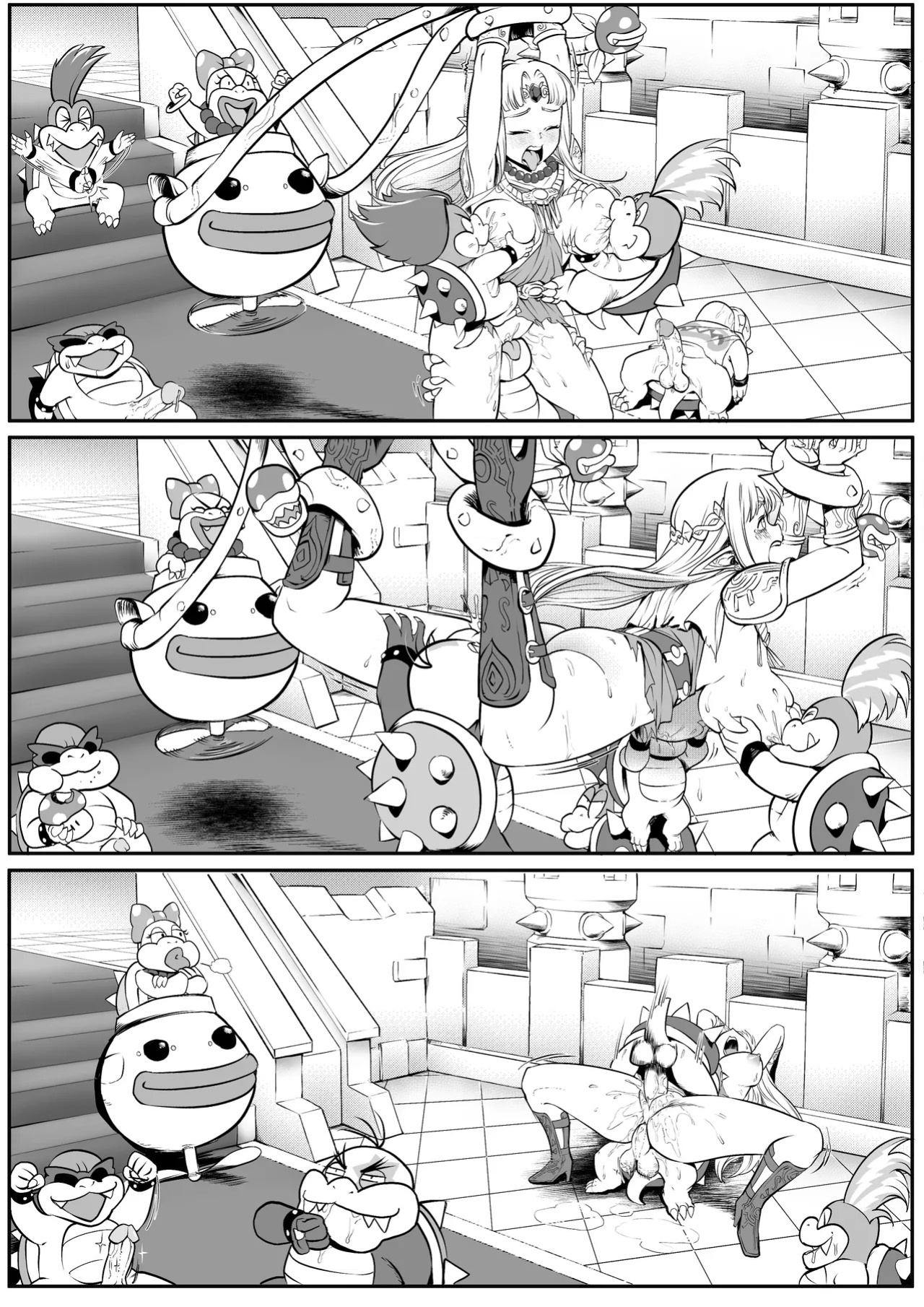 [MassivePinkZombie] sWitch Time! Part 1-4 (Super Smash Bros.) [English & Textless]