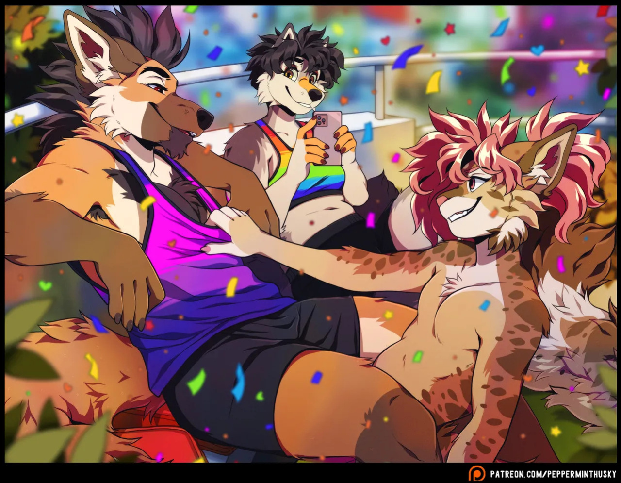 [PeppermintHusky (Roanoak/Ace)] Table for Three: Remix (Incomplete)