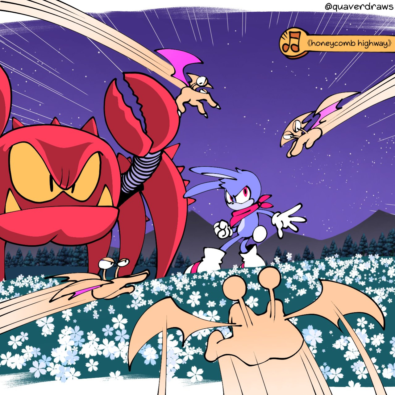 [Quaverdraws] Rush to the Dreamland (Prototype Sonic AU)