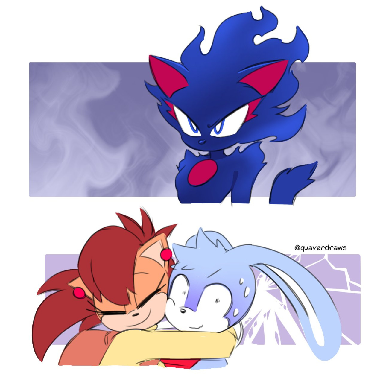[Quaverdraws] Rush to the Dreamland (Prototype Sonic AU)