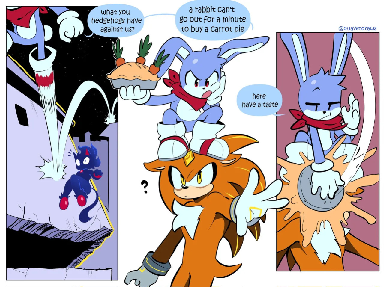 [Quaverdraws] Rush to the Dreamland (Prototype Sonic AU)