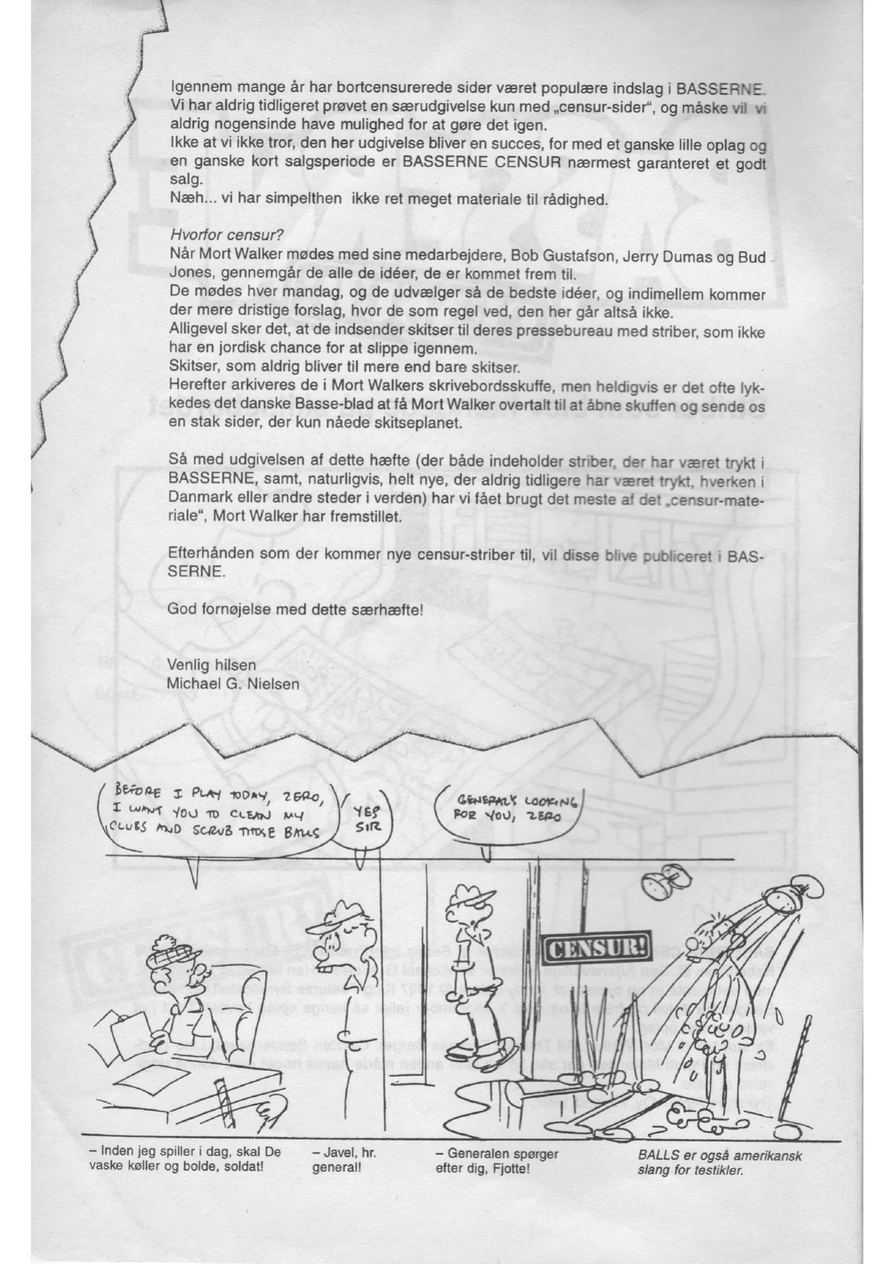 [Mort Walker] Basserne Censur! #1 [Danish, English]