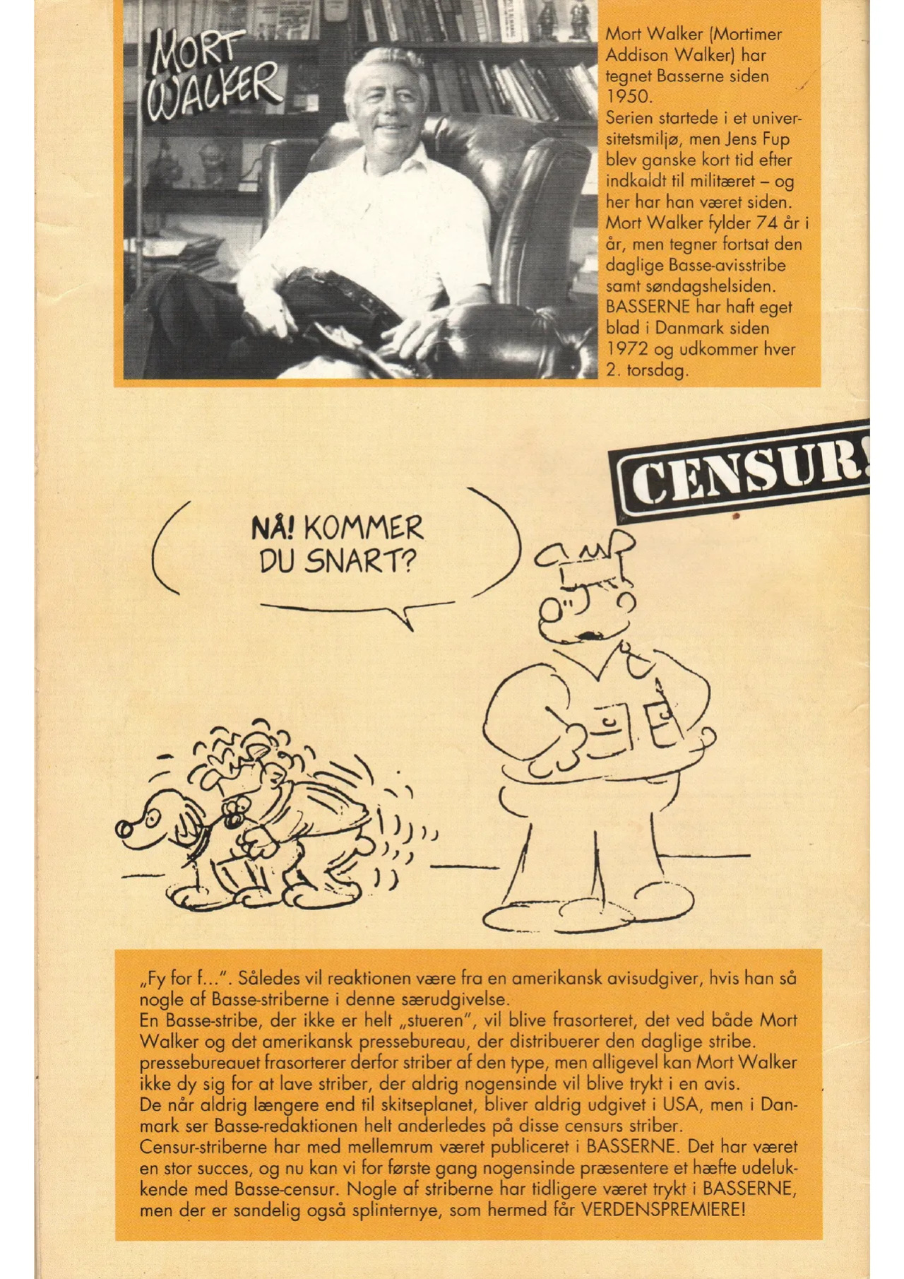 [Mort Walker] Basserne Censur! #1 [Danish, English]