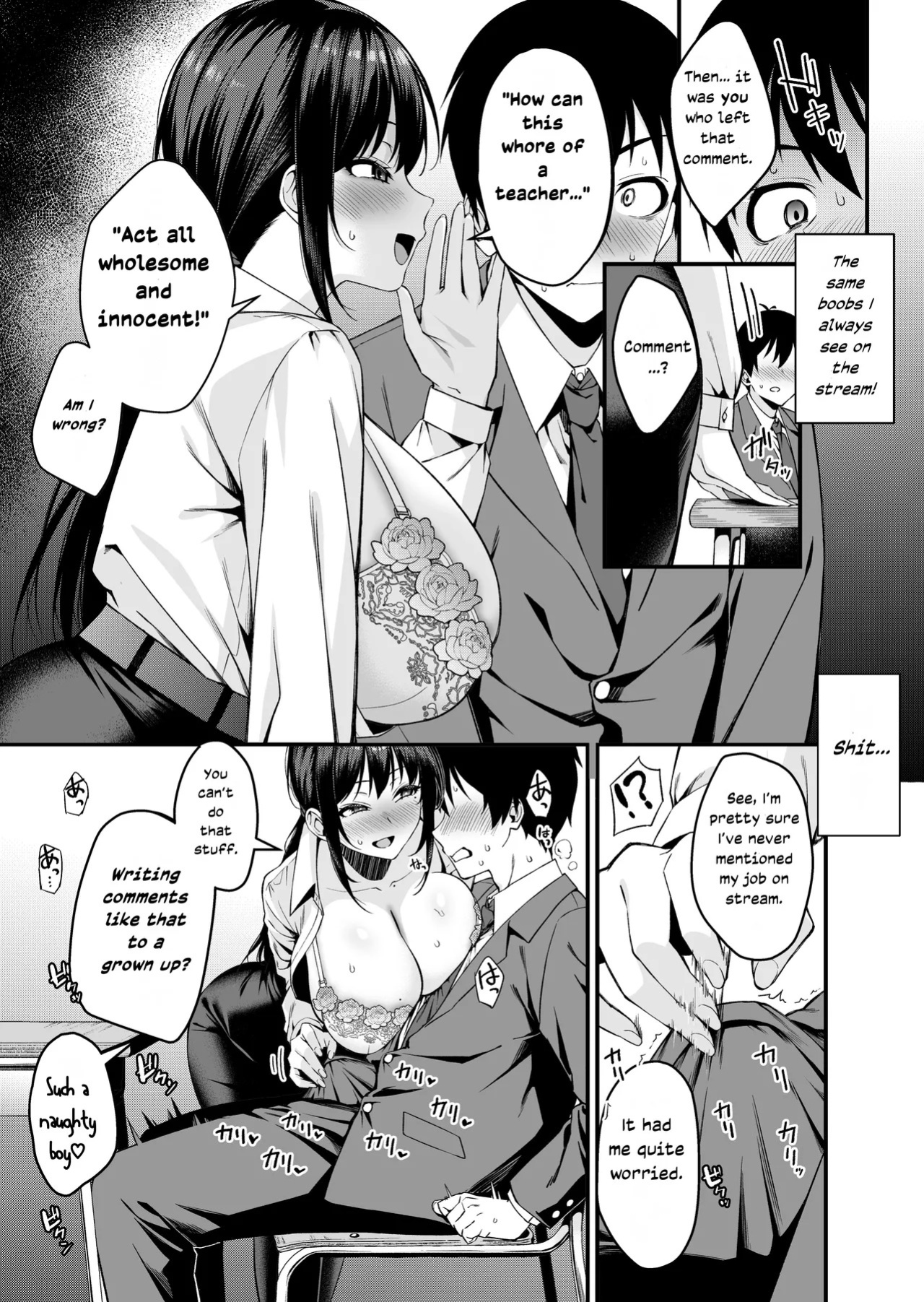 [Umour] My Teacher is the Girl Behind the Slutty Lewd Streamer ~My 23-Year-Old Homeroom Teacher Plays With Her Inverted Nipples and Cums Over and Over in Her Anime Girl Voice [English]