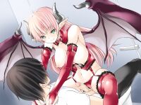 [Spermagic (MAKI)] Succubus no Doinran Onee-san ni, Doutei mo Seieki mo Nanimokamo Shiboritorarechau Boku [Eng]