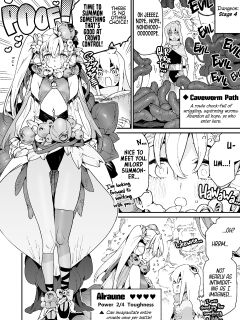 [Gyuutan Teishoku e no Koi (Chomoran)] Yobidashita Aruraune ni Tsuyome no Yajirushi o Muke Rareru Shoukansamurai-kun… Yokatta ne… | Summoner-kun (Alraune Has His Face Squarely Inside A Crosshair Lined With Hearts) [head empty]