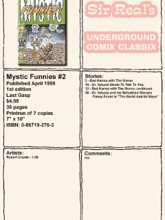 [Robert Crumb] Mystic Funnies #2