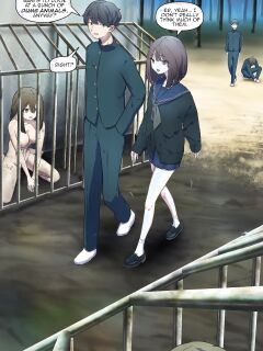 [fest] After touring the human barn, I went inside the cage