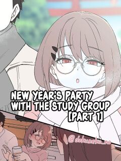 [Dokuneko Noil] Zemi no Bounenkai (Zenpen) | New Year's Party with the Study Group (Part 1) [Fap It Scans]