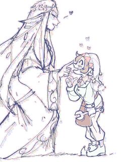 [jsketch12 art] Epic Santa Elf x Fantasy Elf Yuri