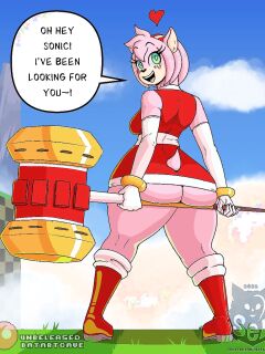 [Batartcave] Sonic is going for a quick pit stop... Amy is not complaining (Sonic the Hedgehog)