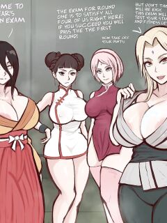 [Arachnart] Tsunade, Sakura, Tenten & Hanabi Comic (Naruto)