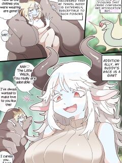 [imaat] A vore cartoon about being swallowed whole by a confused fellow giant girl [English/Japanese]