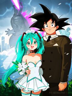 [Snegovski] Goku x Miku (Dragon Ball Z, Vocaloid)