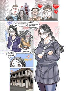 地味な巨乳女学生と巨乳好きおじさんの体入れ替わり