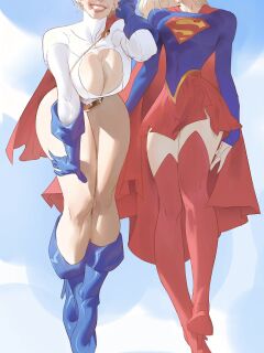 [Saigalisk] Power Girl & Supergirl Tag-team! Preview