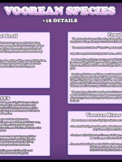 [Angeloid003] Voorean Species Sheet Preview