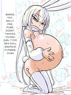 BANGS, FAT-BELLY, PRE-PUBESCENT, TANNED, YOUNG-GIRL-TYPE SEX-DOLL ANDROID PURIANA-CHAN [MTL]