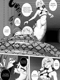 カイガ【kaiga】 - Lamia swallowed more than her limit and her stomach is about to burst (8p) ENG ver