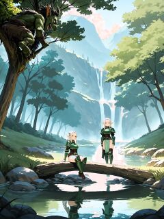 2 Elves Ambushed by Goblins (@DeviantApeArt)