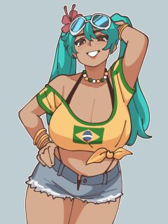 [Mayu Naisu] Brazilian Miku and Sadako (Vocaloid, The Ring)