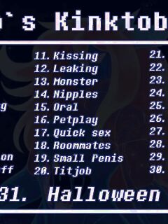 [Oro97] Kinktober 2025